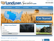 Tablet Screenshot of landloanspecialists.com